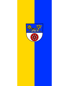 Flag: Billigheim |  portrait flag | 3.5m² | 38sqft | 300x120cm | 10x4ft 