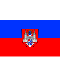 Flag: Hardheim |  landscape flag | 1.35m² | 14.5sqft | 90x150cm | 3x5ft 