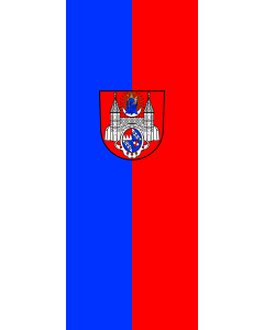 Flag: Hardheim | portrait flag | 3.5m² | 38sqft | 300x120cm | 10x4ft