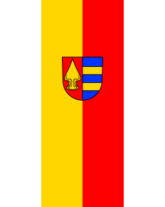 Flag: Hüffenhardt |  portrait flag | 3.5m² | 38sqft | 300x120cm | 10x4ft 