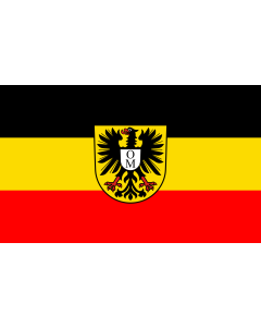 Flag: Mosbach |  landscape flag | 1.35m² | 14.5sqft | 90x150cm | 3x5ft 