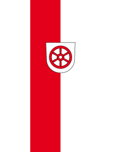 Bandera de Bandera vertical con potencia Osterburken | bandera vertical | 3.5m² | 300x120cm