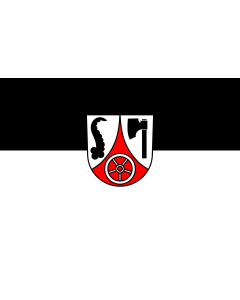 Flag: Seckach |  landscape flag | 1.35m² | 14.5sqft | 90x150cm | 3x5ft 