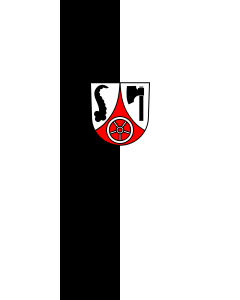 Flag: Seckach |  portrait flag | 3.5m² | 38sqft | 300x120cm | 10x4ft 
