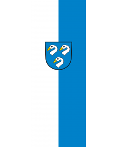 Vertical Hanging Swivel Crossbar Banner Flag: Zwingenberg |  portrait flag | 6m² | 64sqft | 400x150cm | 13x5ft 
