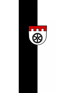 Vertical Hanging Beam Flag: Ravenstein |  portrait flag | 3.5m² | 38sqft | 300x120cm | 10x4ft 