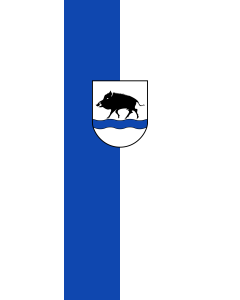 Bandera de Bandera vertical con potencia  Eberbach |  bandera vertical | 6m² | 400x150cm 