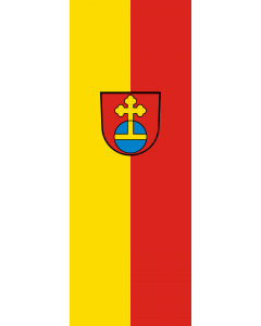 Vertical Hanging Swivel Crossbar Banner Flag: Eppelheim |  portrait flag | 6m² | 64sqft | 400x150cm | 13x5ft 