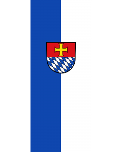 Vertical Hanging Beam Flag: Heiligkreuzsteinach |  portrait flag | 3.5m² | 38sqft | 300x120cm | 10x4ft 