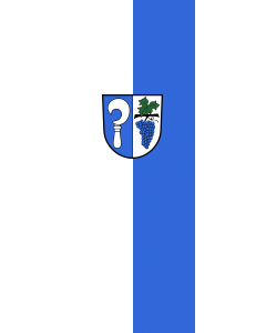 Vertical Hanging Swivel Crossbar Banner Flag: Laudenbach |  portrait flag | 6m² | 64sqft | 400x150cm | 13x5ft 
