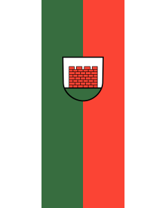 Bandera de Bandera vertical con manga cerrada para potencia Mauer | bandera vertical | 3.5m² | 300x120cm