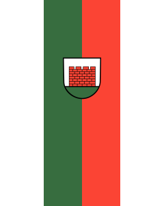 Bandera de  Mauer |  bandera vertical | 6m² | 400x150cm 