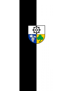 Vertical Hanging Swivel Crossbar Banner Flag: Mühlhausen |  portrait flag | 6m² | 64sqft | 400x150cm | 13x5ft 