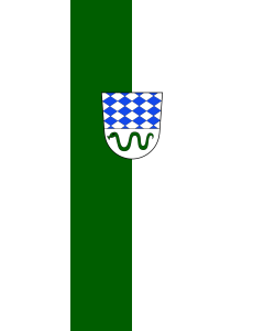 Bandera de Bandera vertical con potencia Oftersheim | bandera vertical | 6m² | 400x150cm