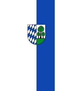 Vertical Hanging Beam Flag: Sandhausen | portrait flag | 3.5m² | 38sqft | 300x120cm | 10x4ft