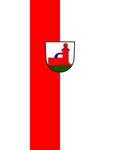 Vertical Hanging Beam Flag: Schönbrunn | portrait flag | 3.5m² | 38sqft | 300x120cm | 10x4ft