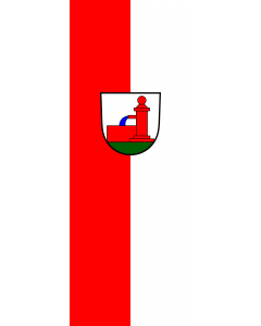 Vertical Hanging Beam Flag: Schönbrunn |  portrait flag | 6m² | 64sqft | 400x150cm | 13x5ft 