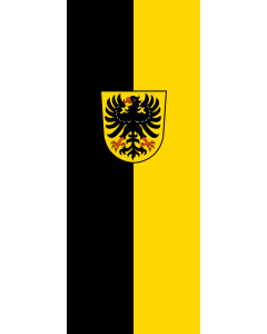 Flag: Waibstadt |  portrait flag | 3.5m² | 38sqft | 300x120cm | 10x4ft 