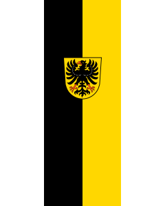 Vertical Hanging Beam Flag: Waibstadt | portrait flag | 6m² | 64sqft | 400x150cm | 13x5ft