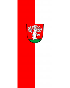 Vertical Hanging Beam Flag: Walldorf |  portrait flag | 3.5m² | 38sqft | 300x120cm | 10x4ft 