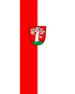 Vertical Hanging Beam Flag: Walldorf |  portrait flag | 6m² | 64sqft | 400x150cm | 13x5ft 