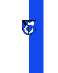 Vertical Hanging Beam Flag: Wilhelmsfeld |  portrait flag | 3.5m² | 38sqft | 300x120cm | 10x4ft 