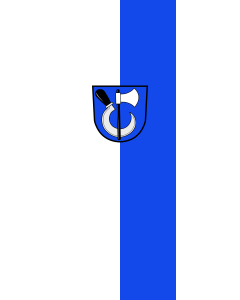 Vertical Hanging Beam Flag: Wilhelmsfeld |  portrait flag | 6m² | 64sqft | 400x150cm | 13x5ft 