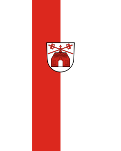 Vertical Hanging Beam Flag: Zuzenhausen | portrait flag | 6m² | 64sqft | 400x150cm | 13x5ft