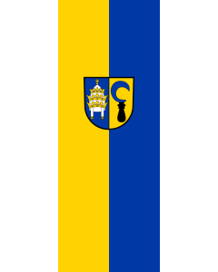 Flag: St. Leon-Rot |  portrait flag | 6m² | 64sqft | 400x150cm | 13x5ft 