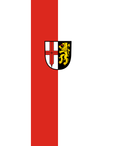 Flag: Edingen-Neckarhausen |  portrait flag | 6m² | 64sqft | 400x150cm | 13x5ft 