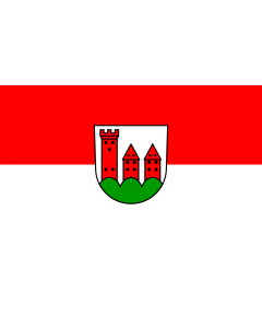 Flag: Höfen an der Enz |  landscape flag | 1.35m² | 14.5sqft | 90x150cm | 3x5ft 