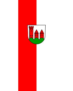 Flag: Höfen an der Enz |  portrait flag | 3.5m² | 38sqft | 300x120cm | 10x4ft 