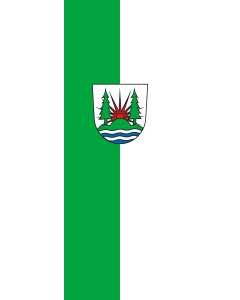 Vertical Hanging Beam Flag: Schömberg |  portrait flag | 6m² | 64sqft | 400x150cm | 13x5ft 