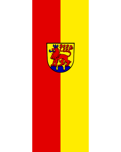 Vertical Hanging Swivel Crossbar Banner Flag: Calw | portrait flag | 6m² | 64sqft | 400x150cm | 13x5ft