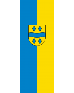 Vertical Hanging Beam Flag: Enzkreis (Kreis) |  portrait flag | 6m² | 64sqft | 400x150cm | 13x5ft 