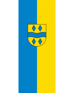 Vertical Hanging Swivel Crossbar Banner Flag: Enzkreis (Kreis) |  portrait flag | 3.5m² | 38sqft | 300x120cm | 10x4ft 
