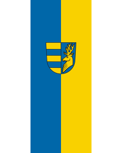 Vertical Hanging Beam Flag: Friolzheim | portrait flag | 3.5m² | 38sqft | 300x120cm | 10x4ft