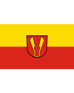 Flag: Ispringen |  landscape flag | 1.35m² | 14.5sqft | 90x150cm | 3x5ft 