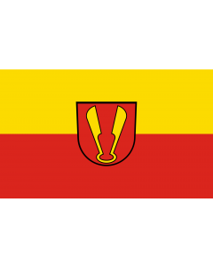 Flag: Ispringen |  landscape flag | 1.35m² | 14.5sqft | 90x150cm | 3x5ft 