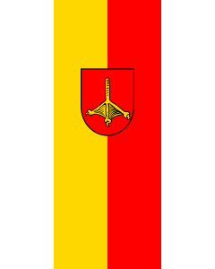 Flag: Kieselbronn |  portrait flag | 3.5m² | 38sqft | 300x120cm | 10x4ft 