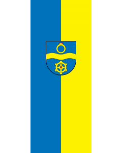 Flag: Mühlacker |  portrait flag | 3.5m² | 38sqft | 300x120cm | 10x4ft 
