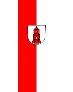 Flag: Neuenbürg | portrait flag | 3.5m² | 38sqft | 300x120cm | 10x4ft
