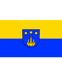 Flag: Niefern-Öschelbronn |  landscape flag | 1.35m² | 14.5sqft | 90x150cm | 3x5ft 
