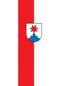 Vertical Hanging Beam Flag: Sternenfels |  portrait flag | 6m² | 64sqft | 400x150cm | 13x5ft 