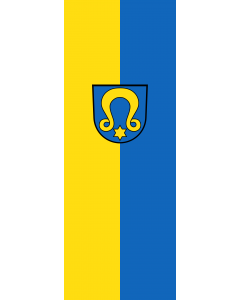 Flag: Wimsheim |  portrait flag | 6m² | 64sqft | 400x150cm | 13x5ft 