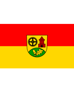 Flag: Ölbronn-Dürrn |  landscape flag | 1.35m² | 14.5sqft | 90x150cm | 3x5ft 