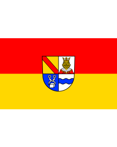 Flag: Königsbach-Stein |  landscape flag | 1.35m² | 14.5sqft | 90x150cm | 3x5ft 