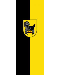 Vertical Hanging Beam Flag: Freudenstadt (Kreis) |  portrait flag | 6m² | 64sqft | 400x150cm | 13x5ft 