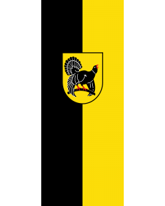 Vertical Hanging Swivel Crossbar Banner Flag: Freudenstadt (Kreis) |  portrait flag | 3.5m² | 38sqft | 300x120cm | 10x4ft 