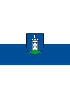 Flag: Loßburg |  landscape flag | 1.35m² | 14.5sqft | 90x150cm | 3x5ft 